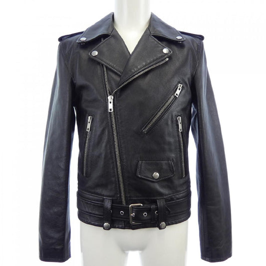 Celine by Hedi Slimane Classic Biker Jacket 2E158599E, Black Calfskin, Size 44, Made in Italy, view 1