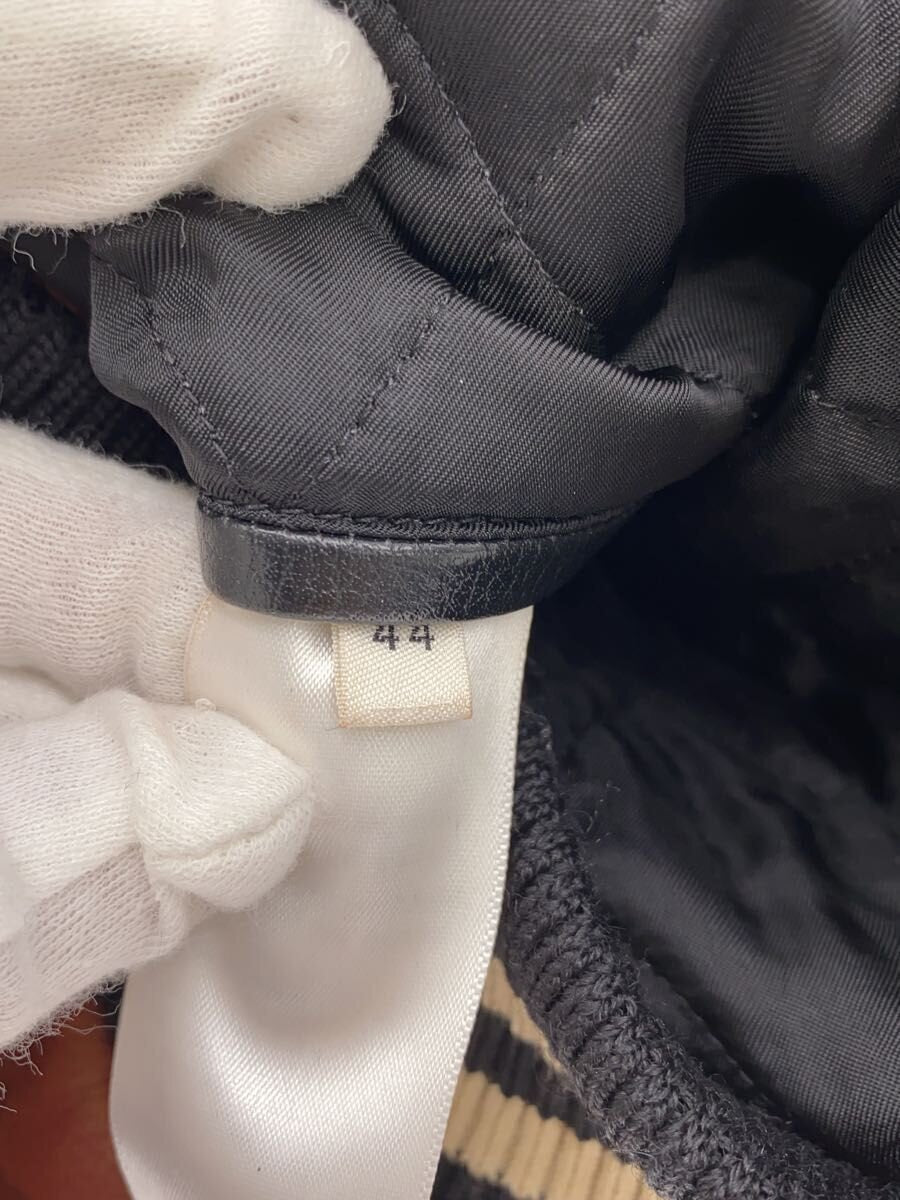 Celine by Hedi Slimane Leather Varsity Jacket 2E948131O, Tan and Black Cowhide with Celine Paris Patches, Size 44, view 5