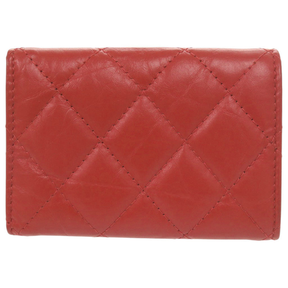 Chanel 2.55 Compact Wallet, Red Aged Calfskin with Mademoiselle Turnlock, 26 Series, view 2