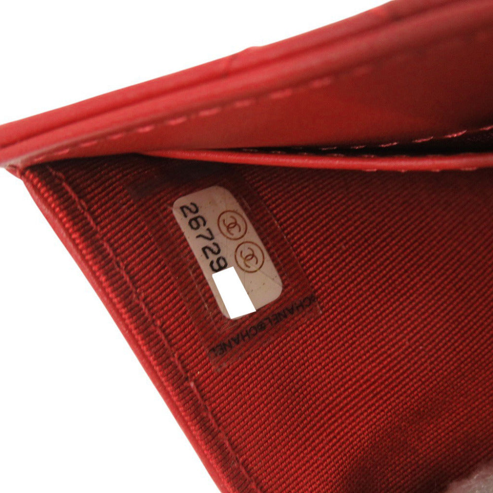 Chanel 2.55 Compact Wallet, Red Aged Calfskin with Mademoiselle Turnlock, 26 Series, view 8