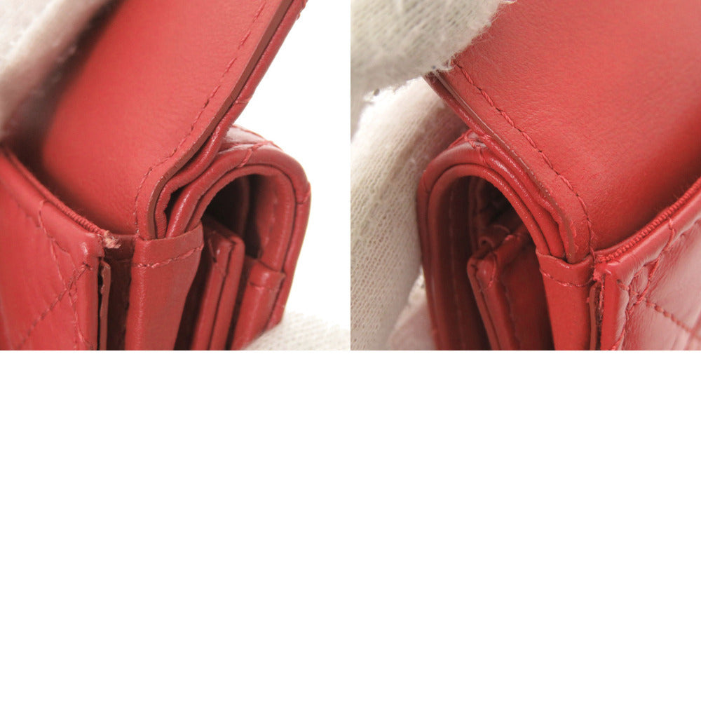 Chanel 2.55 Compact Wallet, Red Aged Calfskin with Mademoiselle Turnlock, 26 Series, view 10