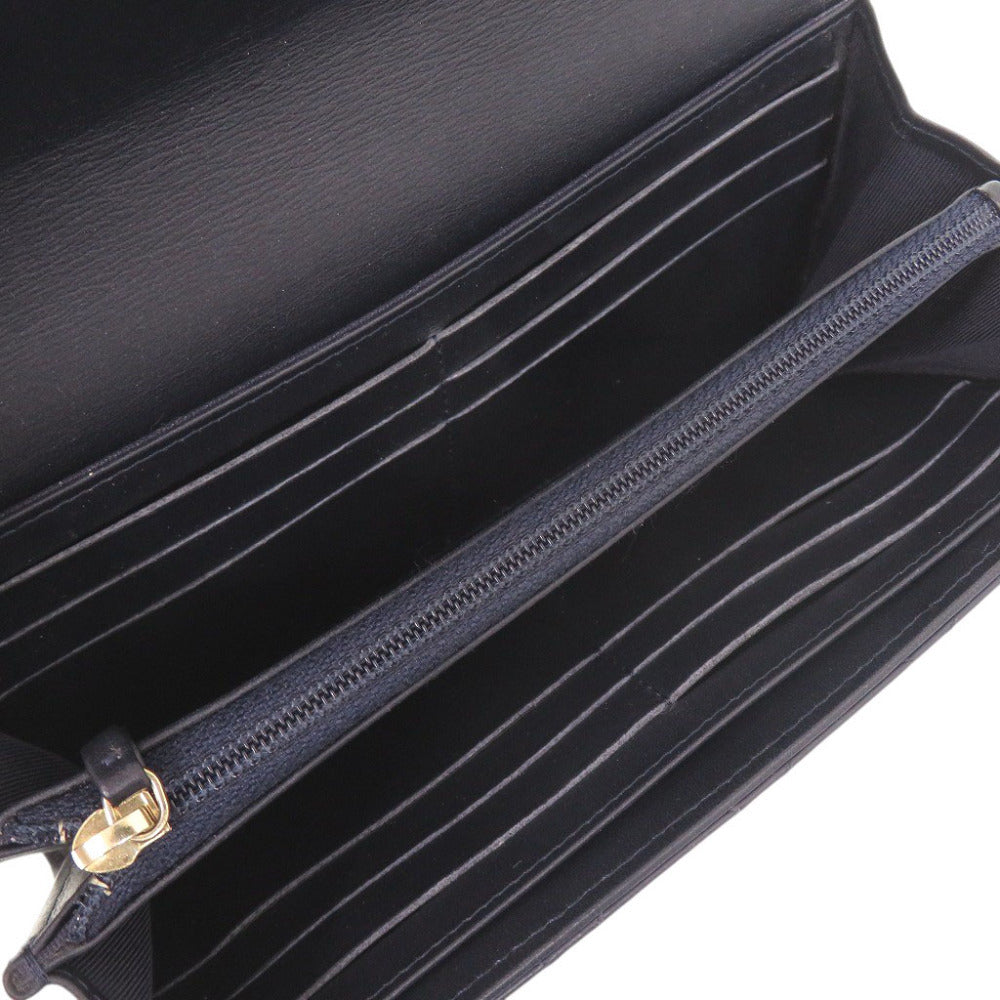 Chanel 2.55 Long Flap Wallet, Navy Quilted Lambskin with Mademoiselle Turnlock, 23 Series