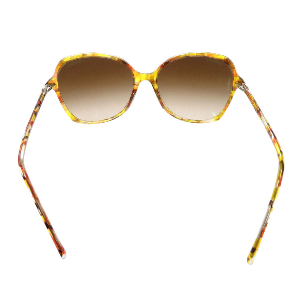 Chanel CC Butterfly Sunglasses 5344-A, Demi Brown and Yellow, Gradient Lenses, view 3