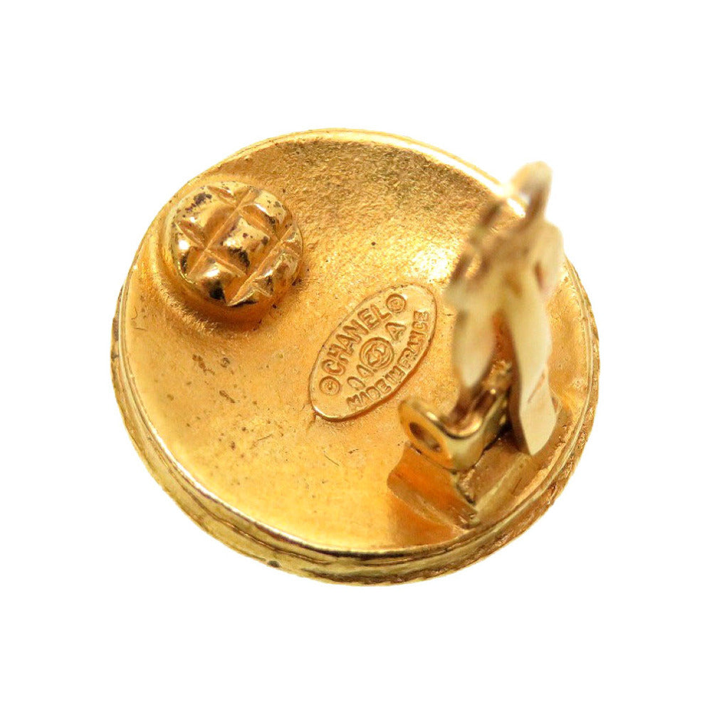 Chanel CC Openwork Cage Clip-On Earrings, Gold Tone, Autumn 2004 (04A), with Box, view 5