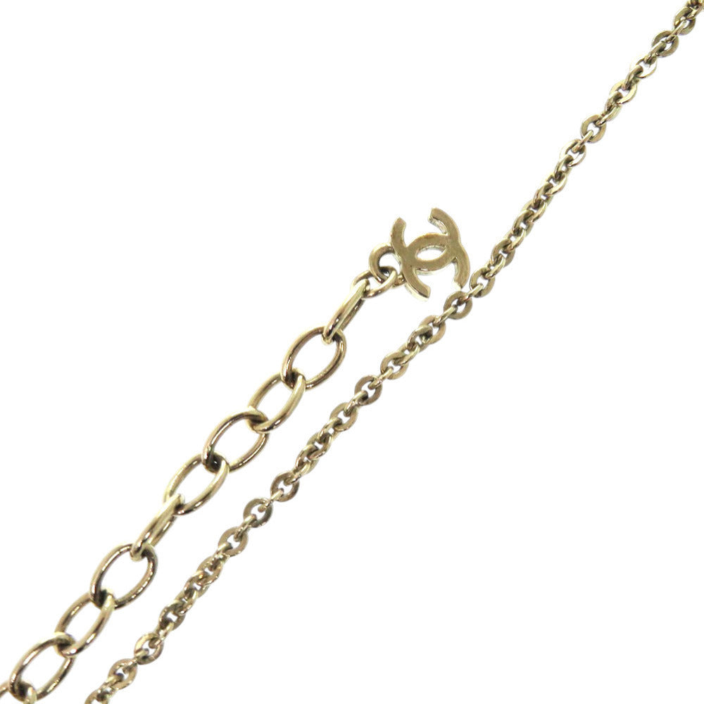 Chanel CC Mirror Ball Pendant Necklace, Red and Gold Tone, 2021, view 7