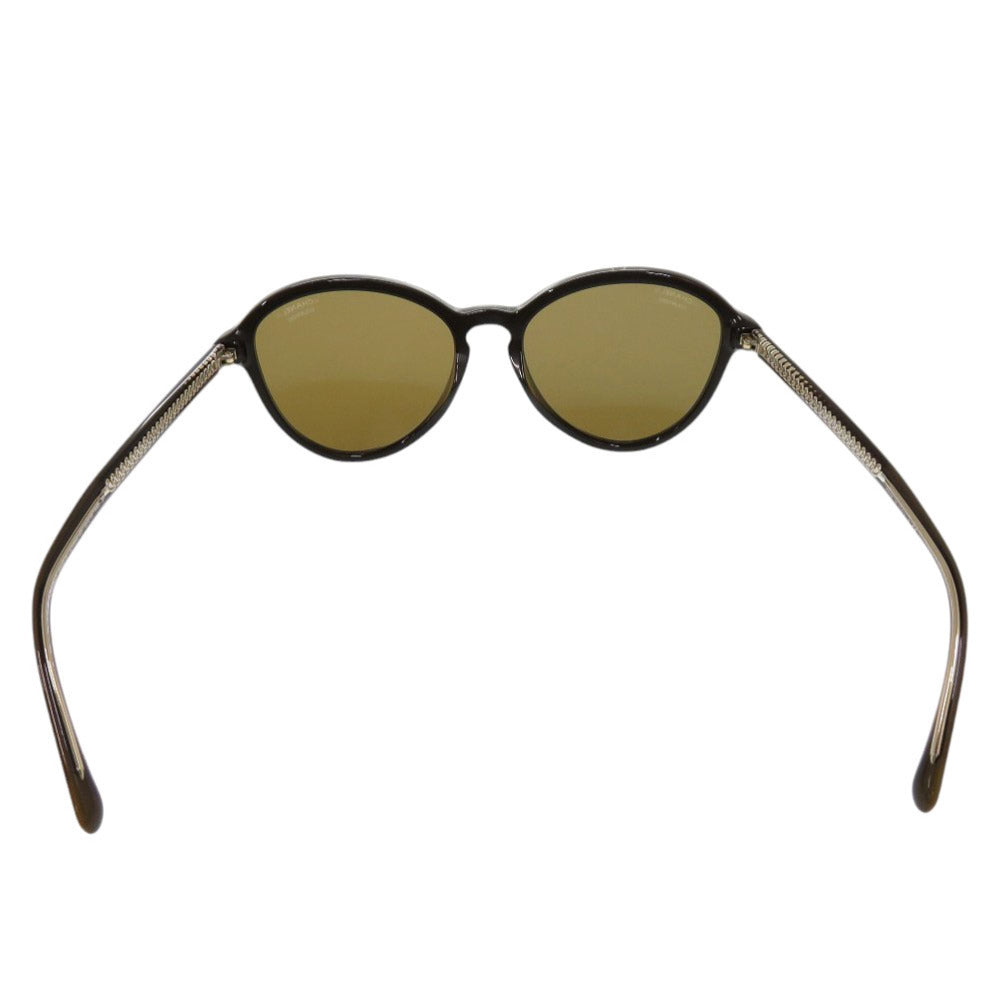 Chanel CC Sunglasses 5403-A, Brown, Round Frame, view 3
