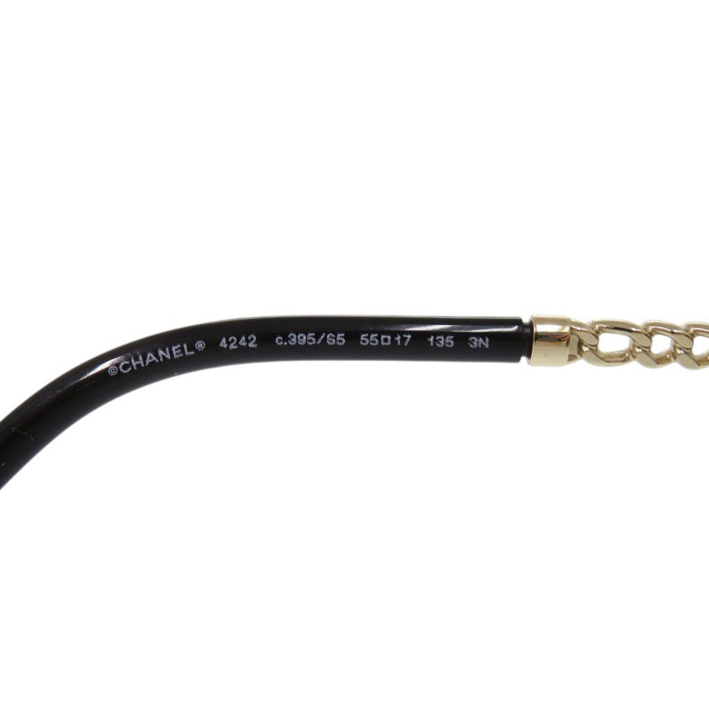 Chanel Pantos Sunglasses, Chain-Link Rims, Gold and Brown Gradient, with Case, view 5