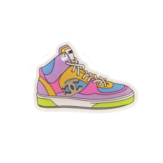 Chanel Sneaker Brooch, Multicolour Resin High-Top with CC, Cruise 2024 (24C), view 1
