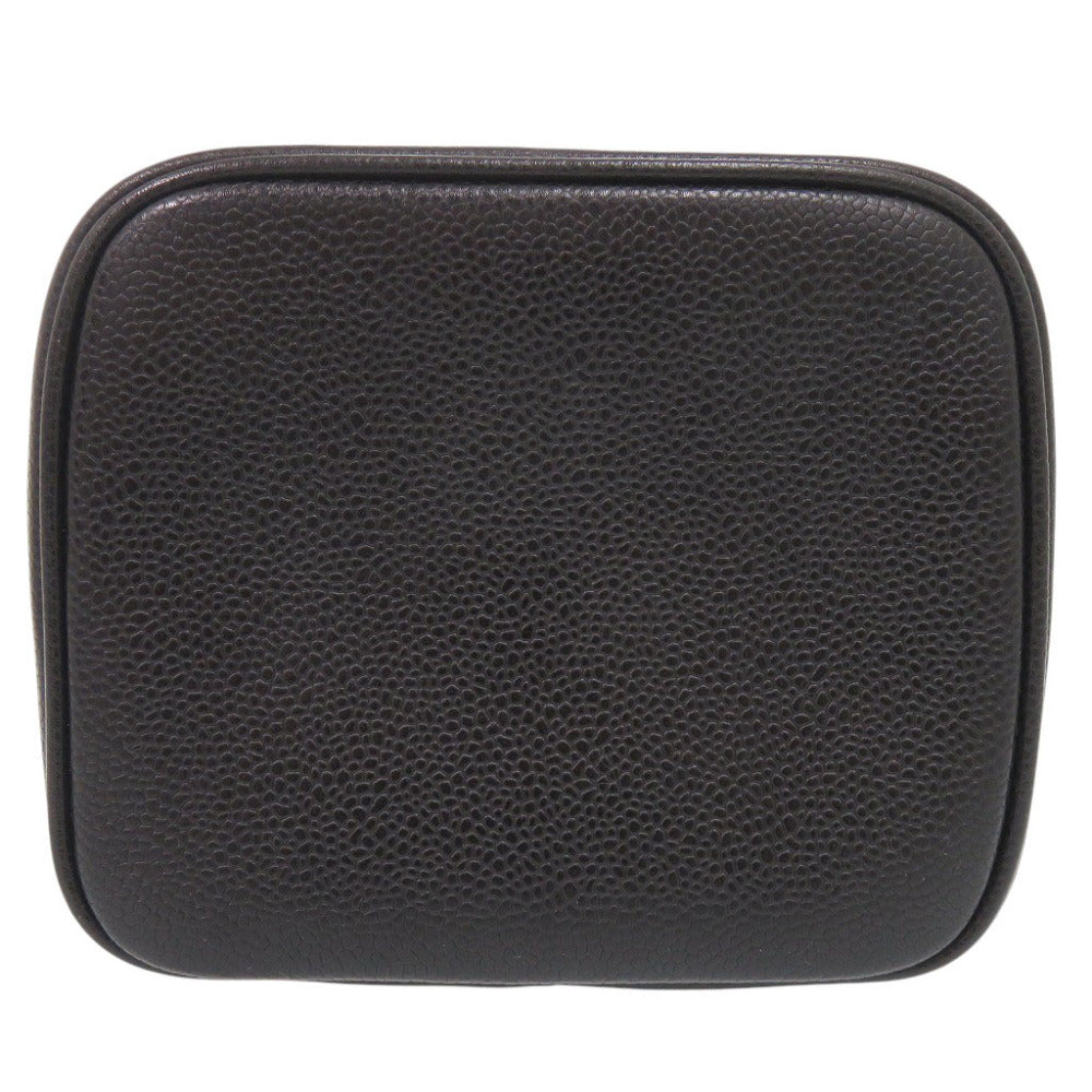 Chanel Vintage CC Vanity Case A01998, Black Caviar Leather, Gold-Tone Hardware, Circa 1994–1996, view 3