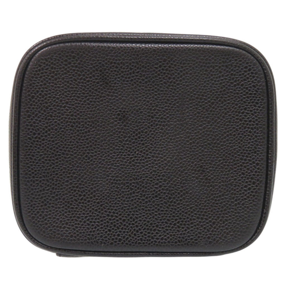 Chanel Vintage CC Vanity Case A01998, Black Caviar Leather, Gold-Tone Hardware, Circa 2002, view 4