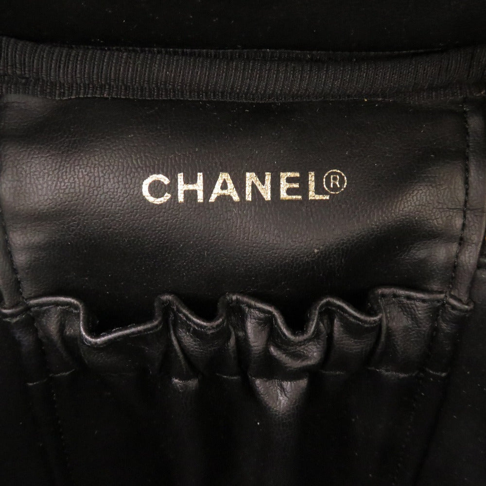 Chanel Vintage Tall Vanity Bag, Black Caviar with Embossed CC and Gold Zip, 4 Series, view 7