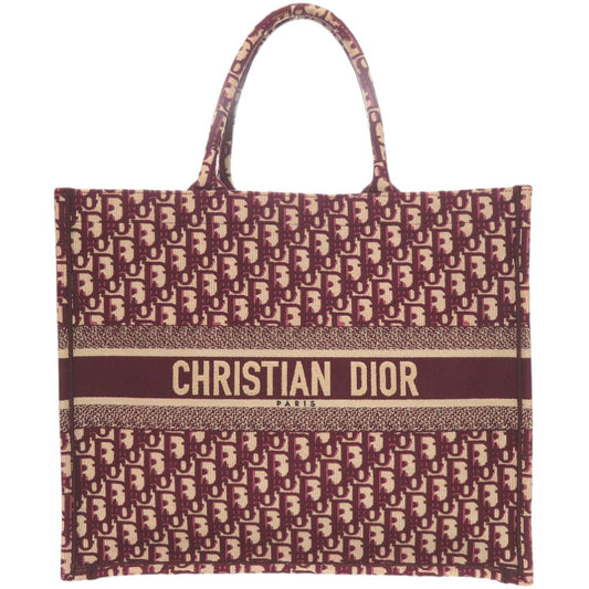 Christian Dior Large Book Tote, Bordeaux Dior Oblique Embroidery, Personalised, view 1