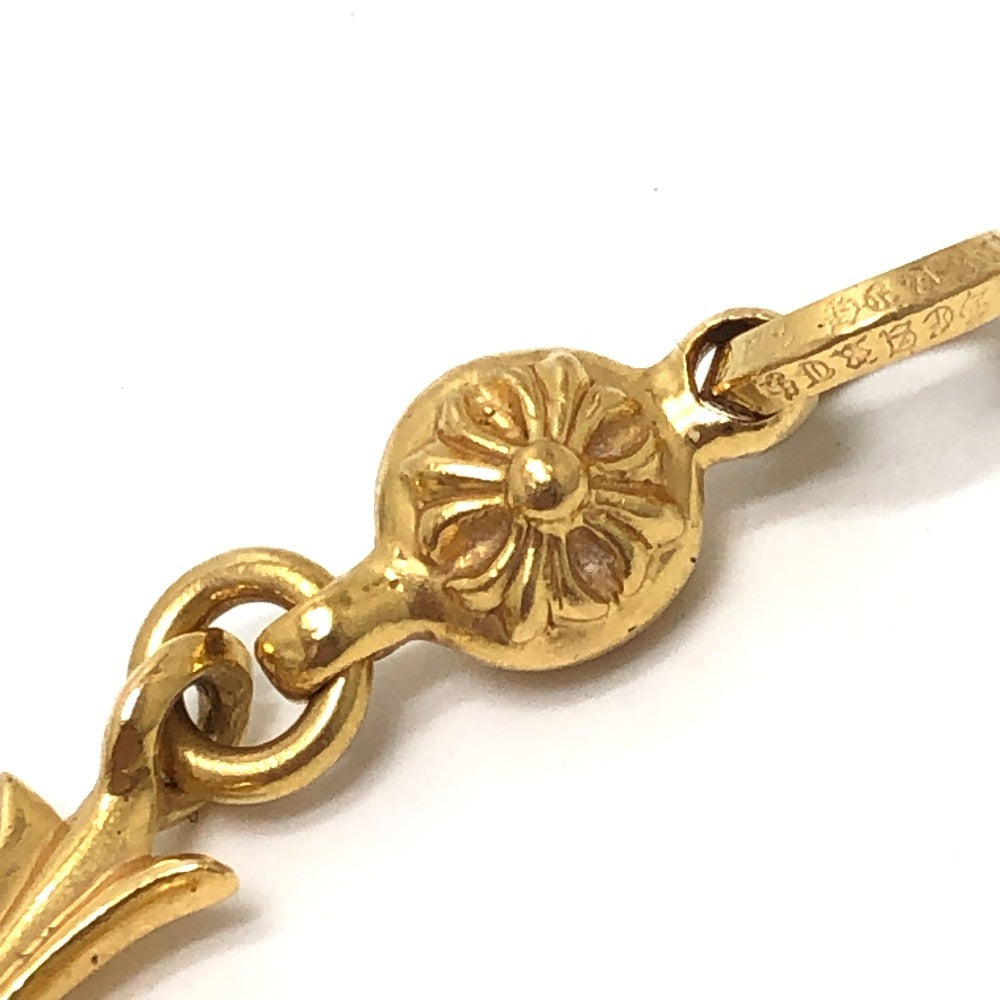 Chrome Hearts 22K Gold 1 Ball Tiny CH Cross Charm Pendant, 1998 Stamped Bail, 11.7 g, view 5