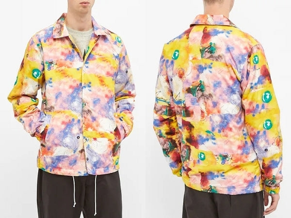 Comme des Garçons Shirt x Futura AW2020 Fleece-Lined Coach Jacket, Spray-Paint Art Print, Size S, New with Tags, view 1