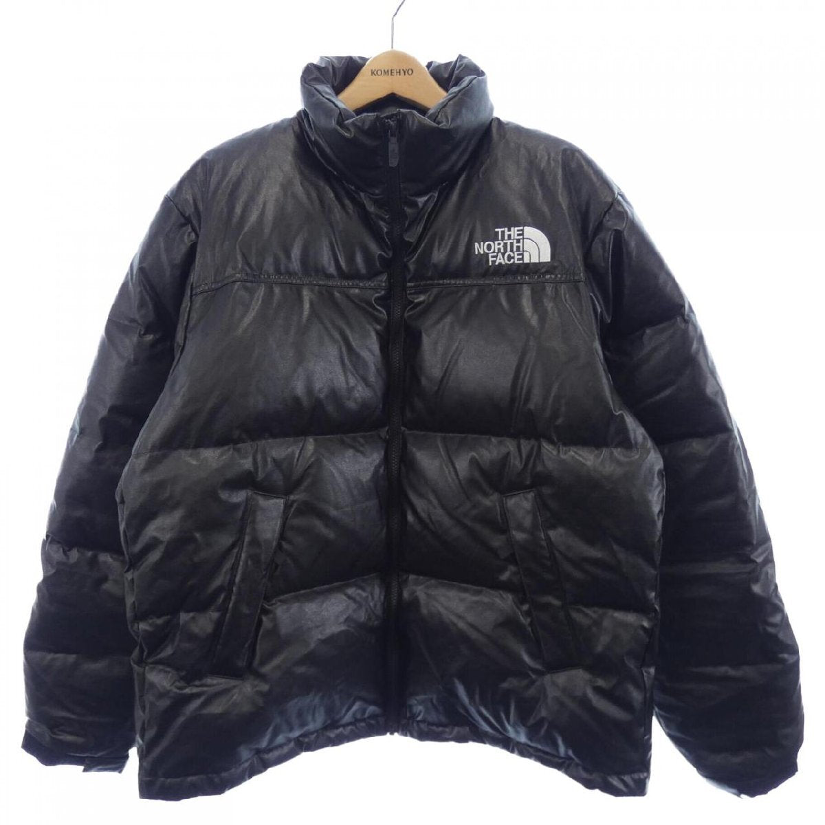 eYe Junya Watanabe MAN x The North Face Nuptse Down Jacket in Black Synthetic Leather, Size S, WN-J911, view 1