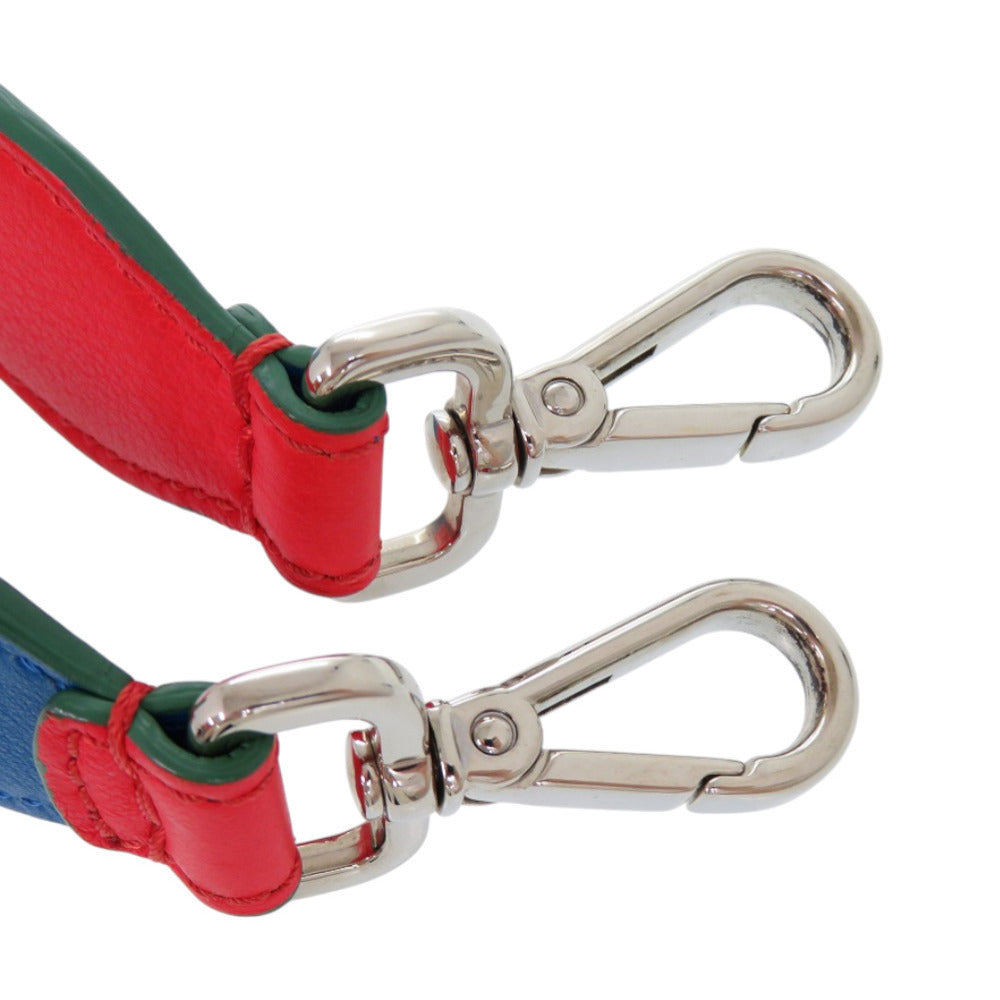 Fendi Strap You, Cobalt Blue and Red Two-Sided Leather, Silver-Tone Clasps, 90 cm, view 8