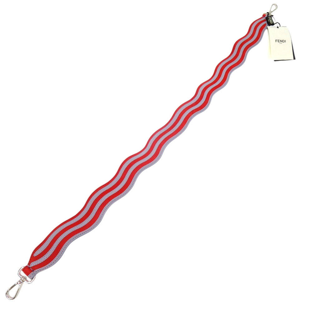 Fendi Strap You in Red and Lilac Wave Suede, Black Leather Reverse, Silver-Tone Hardware, Unused, view 2