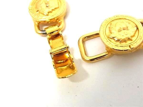 Gianni Versace 1990s Medusa Coin Bracelet, Fine Gold-Tone Links, Signed Clasp, 19.5 cm, with Pouch, view 3