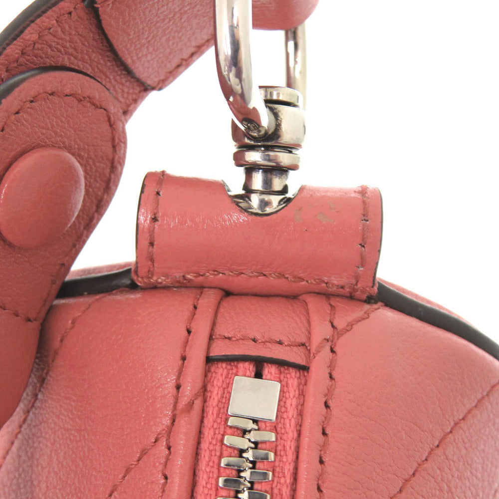 Gucci Blondie Barrel Shoulder Bag 760170, Pink Diagonal-Stitched Leather, view 9