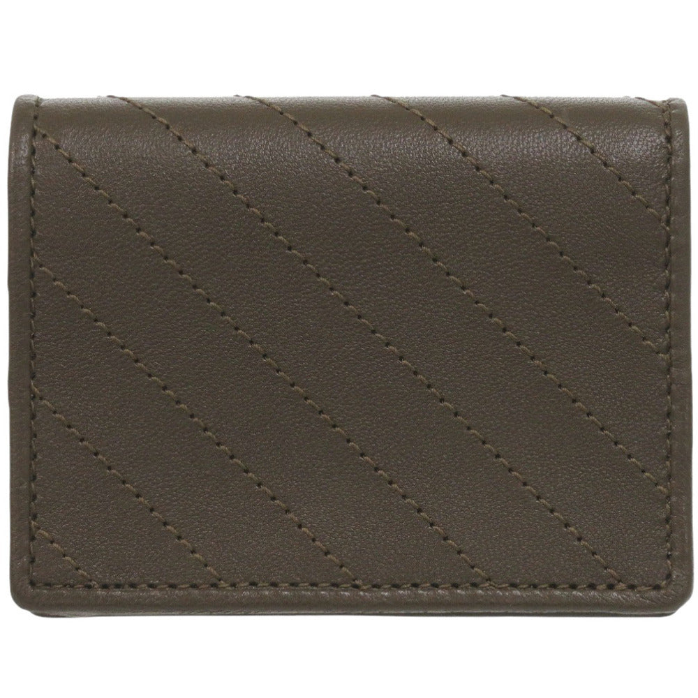 Gucci Blondie Compact Bifold Wallet 760317, Brown Leather, Embossed Interlocking G, view 2
