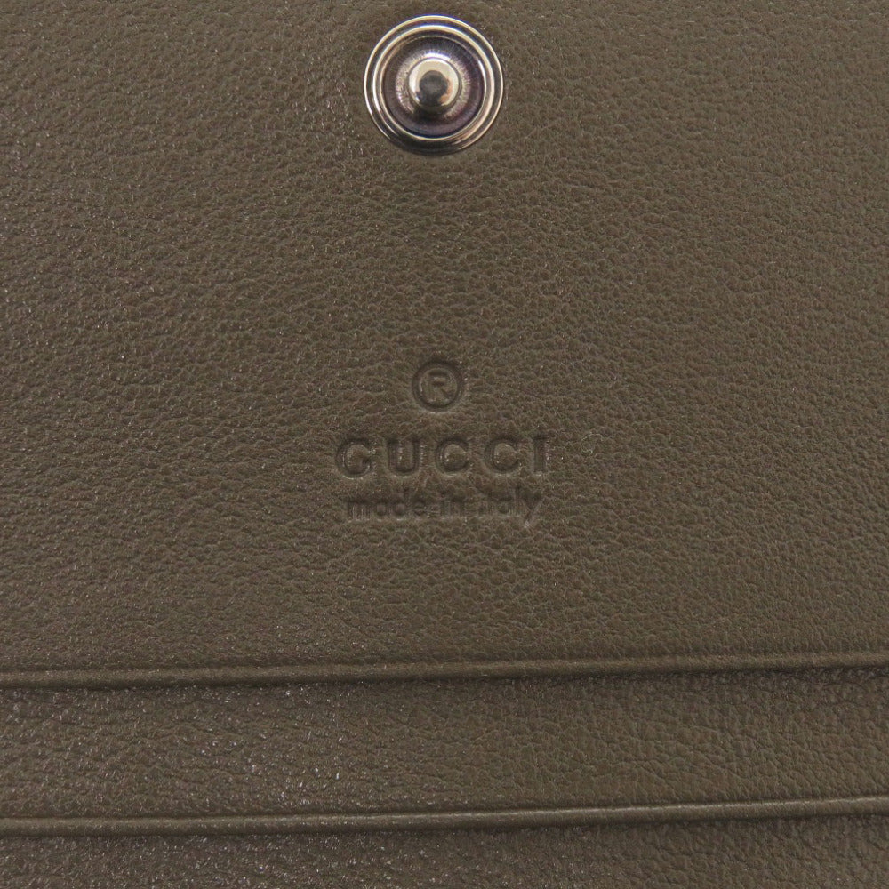 Gucci Blondie Compact Bifold Wallet 760317, Brown Leather, Embossed Interlocking G, view 8
