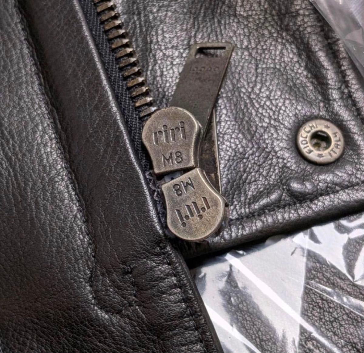 Gucci by Tom Ford AW2004 Belted Buffalo Leather Motorcycle Jacket 122316, Black, Size 48, Unworn, view 3