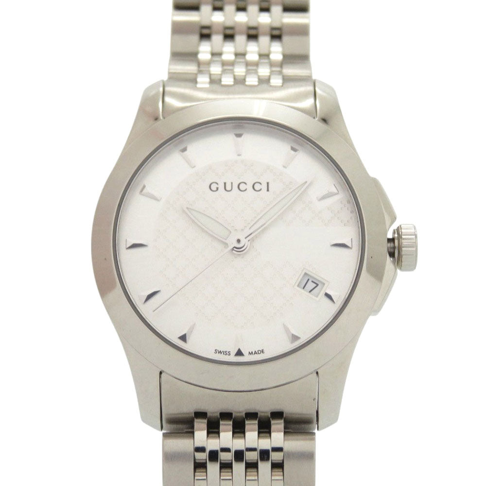 Gucci G-Timeless Ladies' Watch 126.5, Silver Dial, Stainless Steel, Quartz, view 1