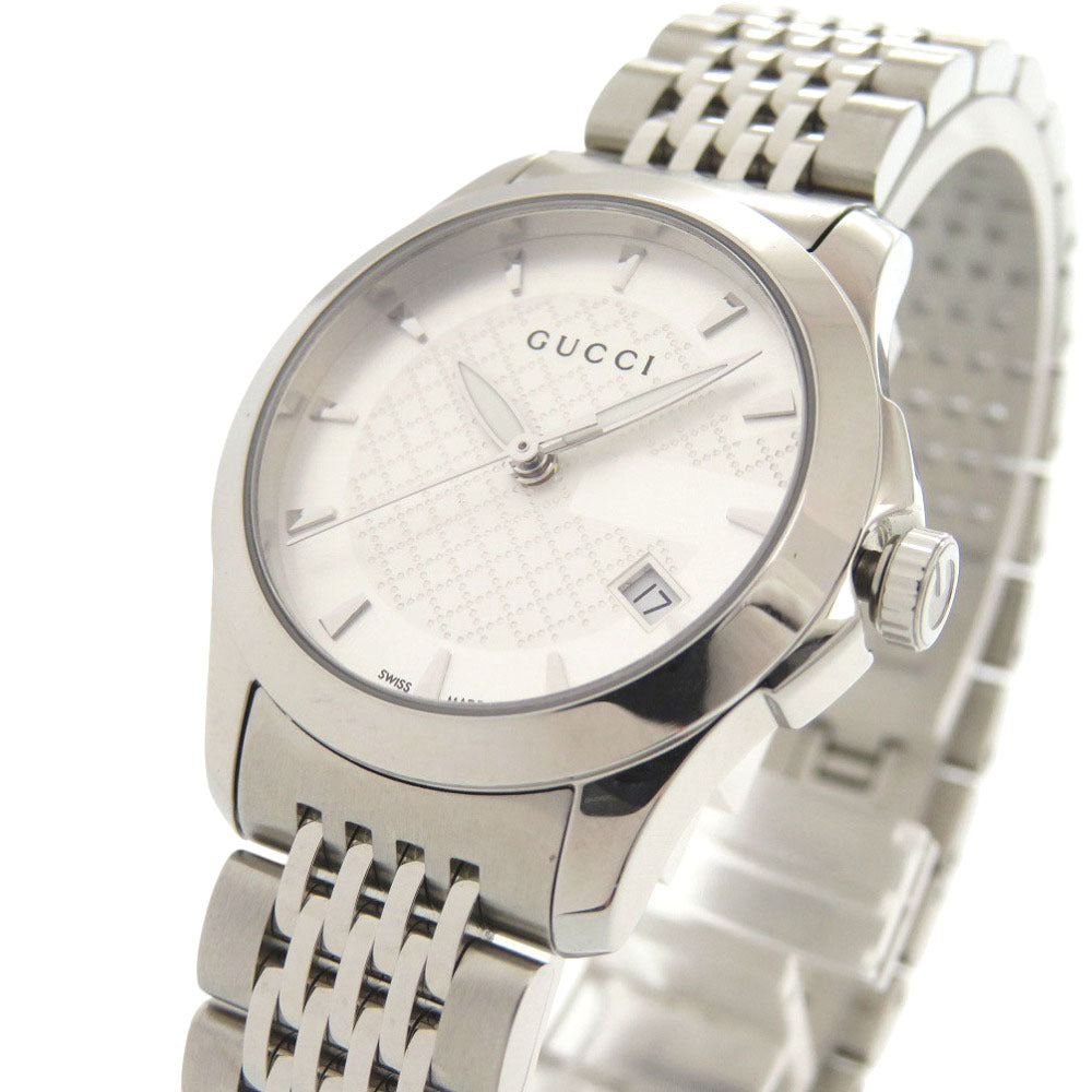 Gucci G-Timeless Ladies' Watch 126.5, Silver Dial, Stainless Steel, Quartz, view 2