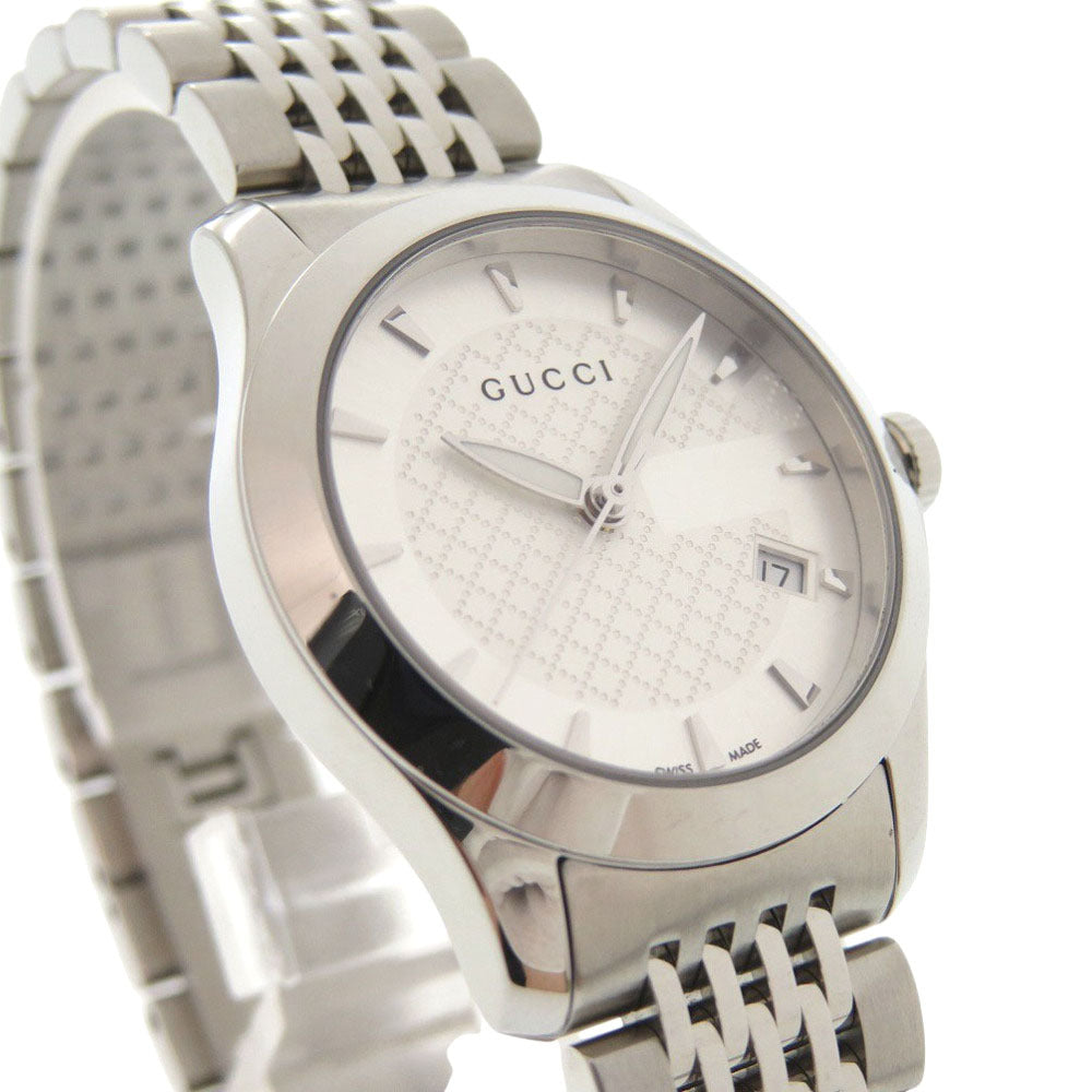 Gucci G-Timeless Ladies' Watch 126.5, Silver Dial, Stainless Steel, Quartz, view 3