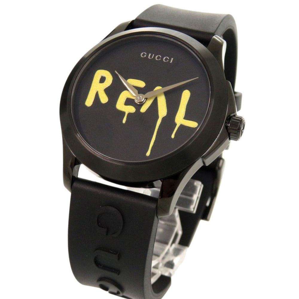 Gucci G-Timeless Ghost REAL Watch YA1264017, 38 mm, Black PVD, Rubber Strap, with Box, view 5