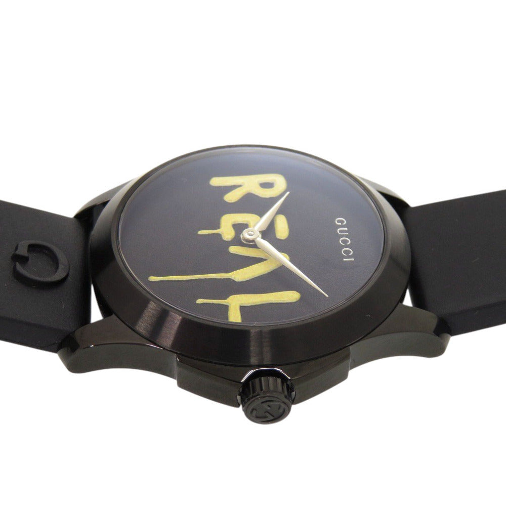 Gucci G-Timeless Ghost REAL Watch YA1264017, 38 mm, Black PVD, Rubber Strap, with Box, view 8