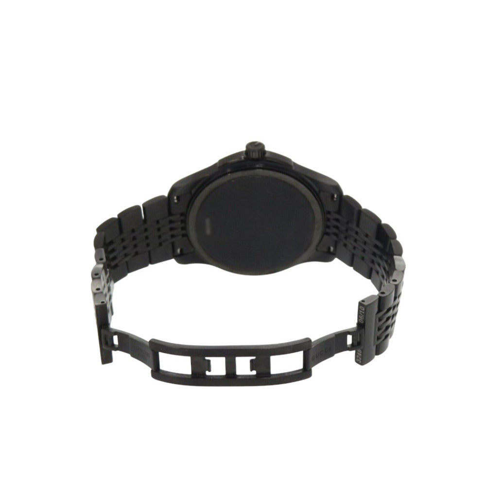 Gucci G-Timeless Sport Watch 126.2, Black PVD Steel, Web Stripe Seconds, Men's, view 2