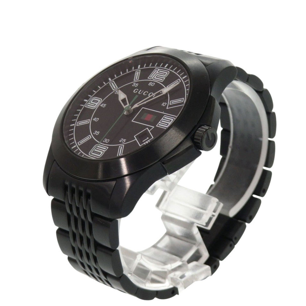 Gucci G-Timeless Sport Watch 126.2, Black PVD Steel, Web Stripe Seconds, Men's, view 4