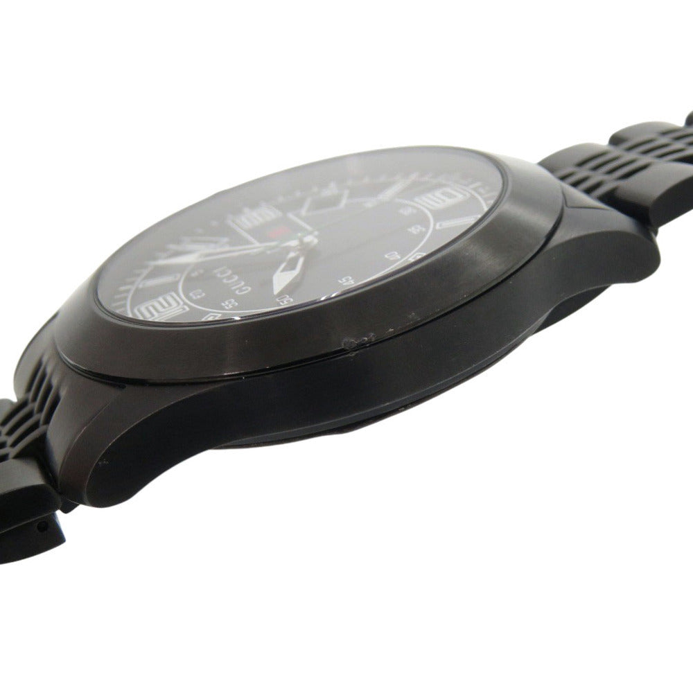 Gucci G-Timeless Sport Watch 126.2, Black PVD Steel, Web Stripe Seconds, Men's, view 6