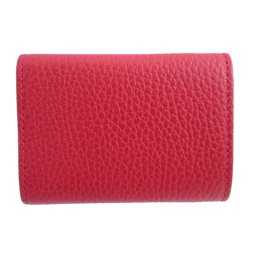 Gucci GG Marmont Compact Wallet 523277, Red Grained Leather, with Box, view 3