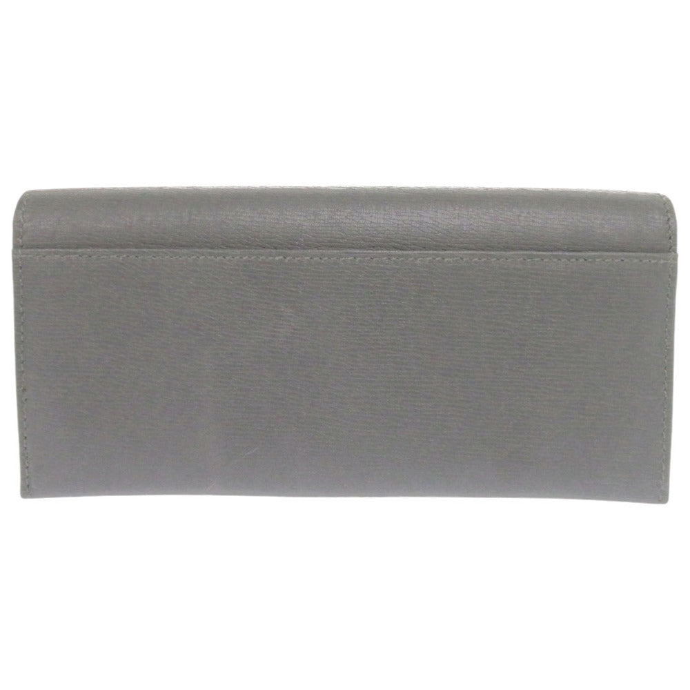 Gucci Interlocking G Long Wallet 256348, Grey Leather, Men's, view 2