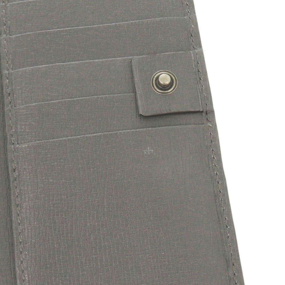 Gucci Interlocking G Long Wallet 256348, Grey Leather, Men's, view 9