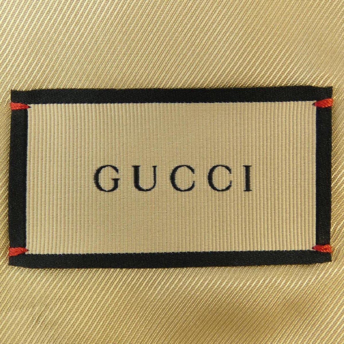 Gucci Jumbo GG Smoking Jacket 715702 ZAJIK with Velvet Shawl Collar and Cord Trim, Beige and Black, Size 48, view 5