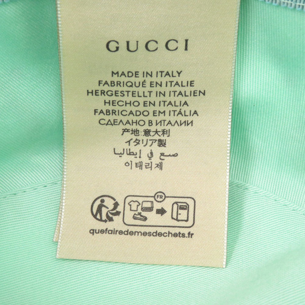 Gucci Kawaii Print Bucket Hat 736960, Mint Green Cotton, Size XS (56 cm), view 7