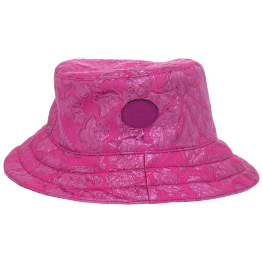 Gucci Metallic Jacquard Reversible Bucket Hat, Pink, view 1