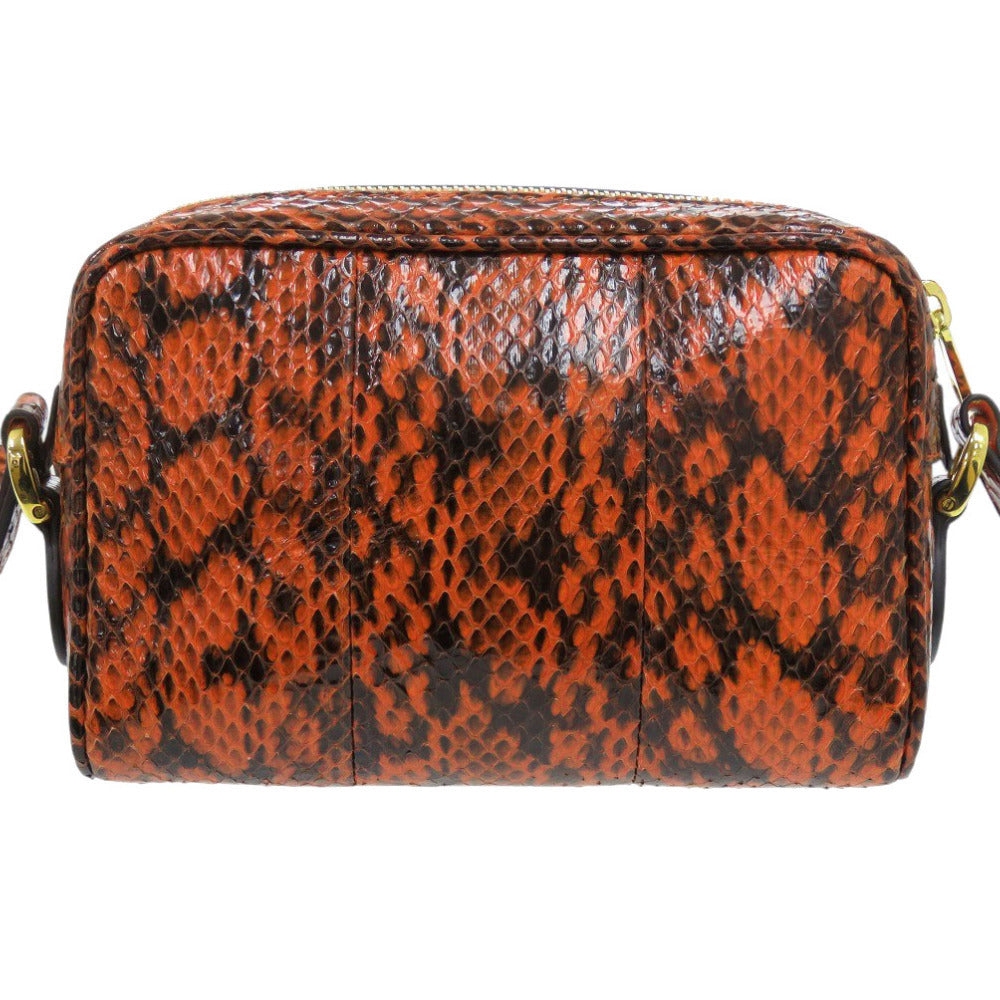 Gucci Ophidia Small Shoulder Bag 517350, Orange Python, Gold-Tone GG, view 2