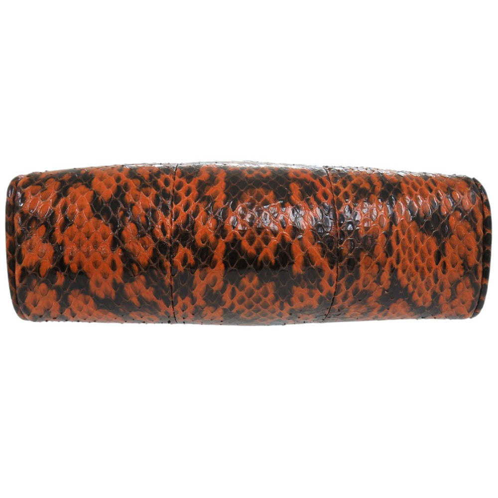 Gucci Ophidia Small Shoulder Bag 517350, Orange Python, Gold-Tone GG, view 3