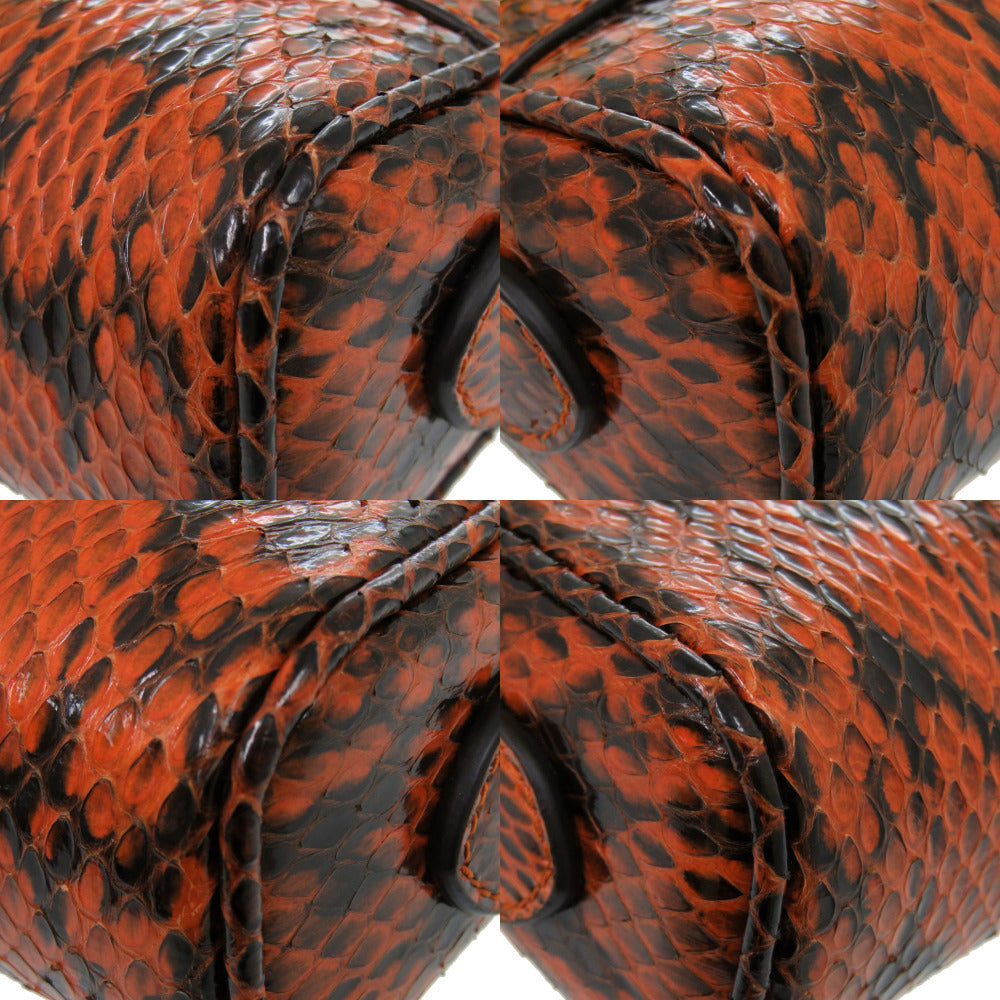 Gucci Ophidia Small Shoulder Bag 517350, Orange Python, Gold-Tone GG, view 4