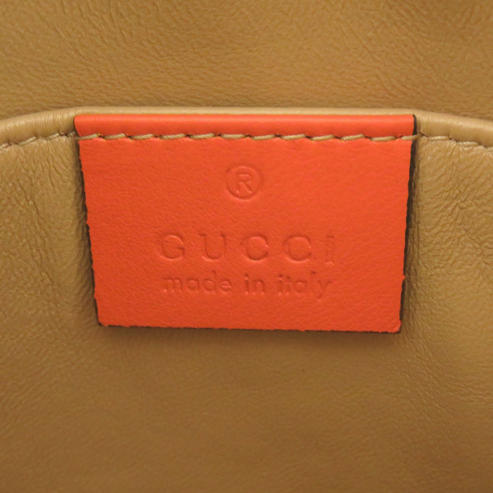Gucci Ophidia Small Shoulder Bag 517350, Orange Python, Gold-Tone GG, view 8