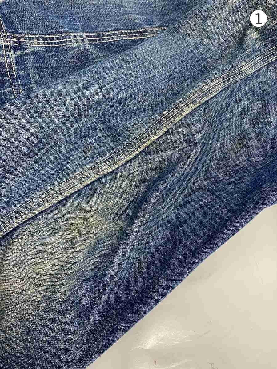 Hercules Union Made Denim Chore Coat, Vintage Sears Workwear Coverall, Donut Buttons, Indigo, view 6