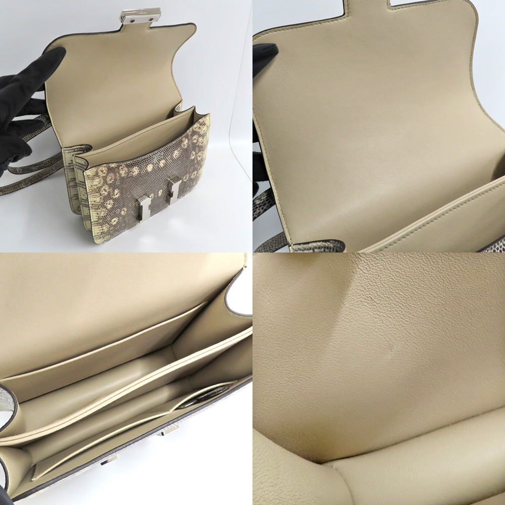 Hermès Constance 3 Mini 18 Miroir, Ombré Lizard, Palladium Hardware, B Stamp 2023, Full Set, view 6