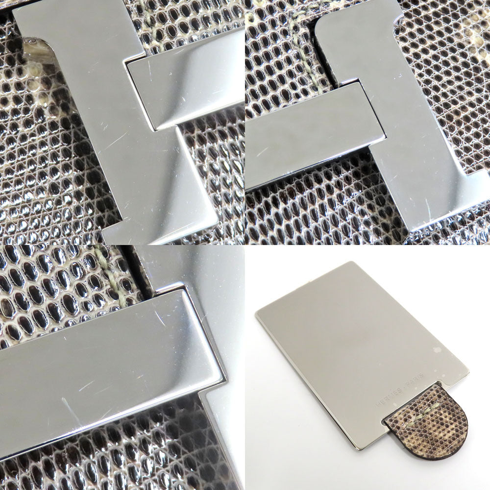 Hermès Constance 3 Mini 18 Miroir, Ombré Lizard, Palladium Hardware, B Stamp 2023, Full Set, view 8