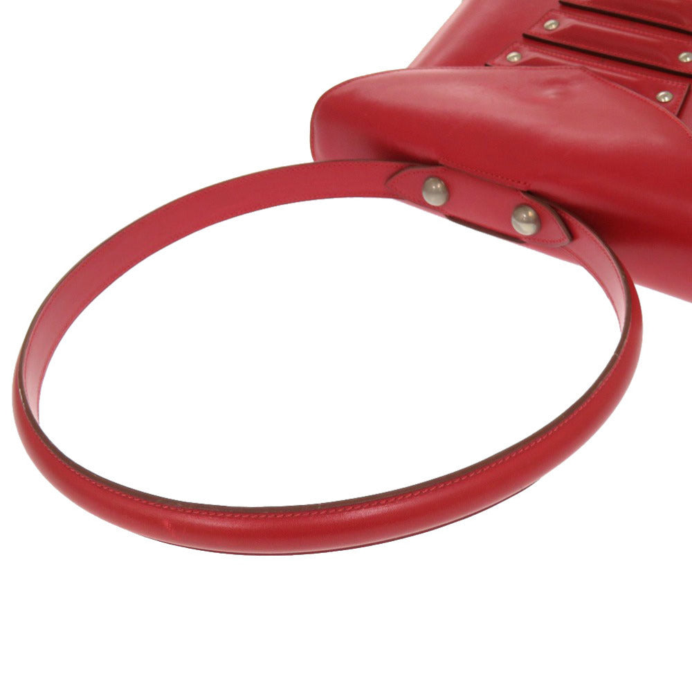 Hermès East West One-Shoulder Bag, Rouge Vif Boxcalf, Sculptural Circular Handle, OX Stamp, 1994, photograph 3 of 10