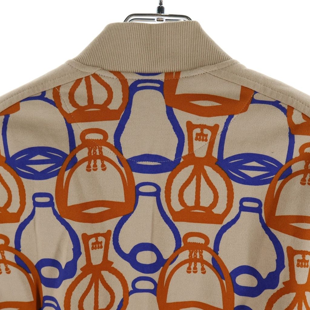 Hermès Fantaisie d’Étriers Cotton Zip Blouson 3E4201DI, Beige with Stirrup Print, Spring-Summer 2023, Women’s 38, view 4