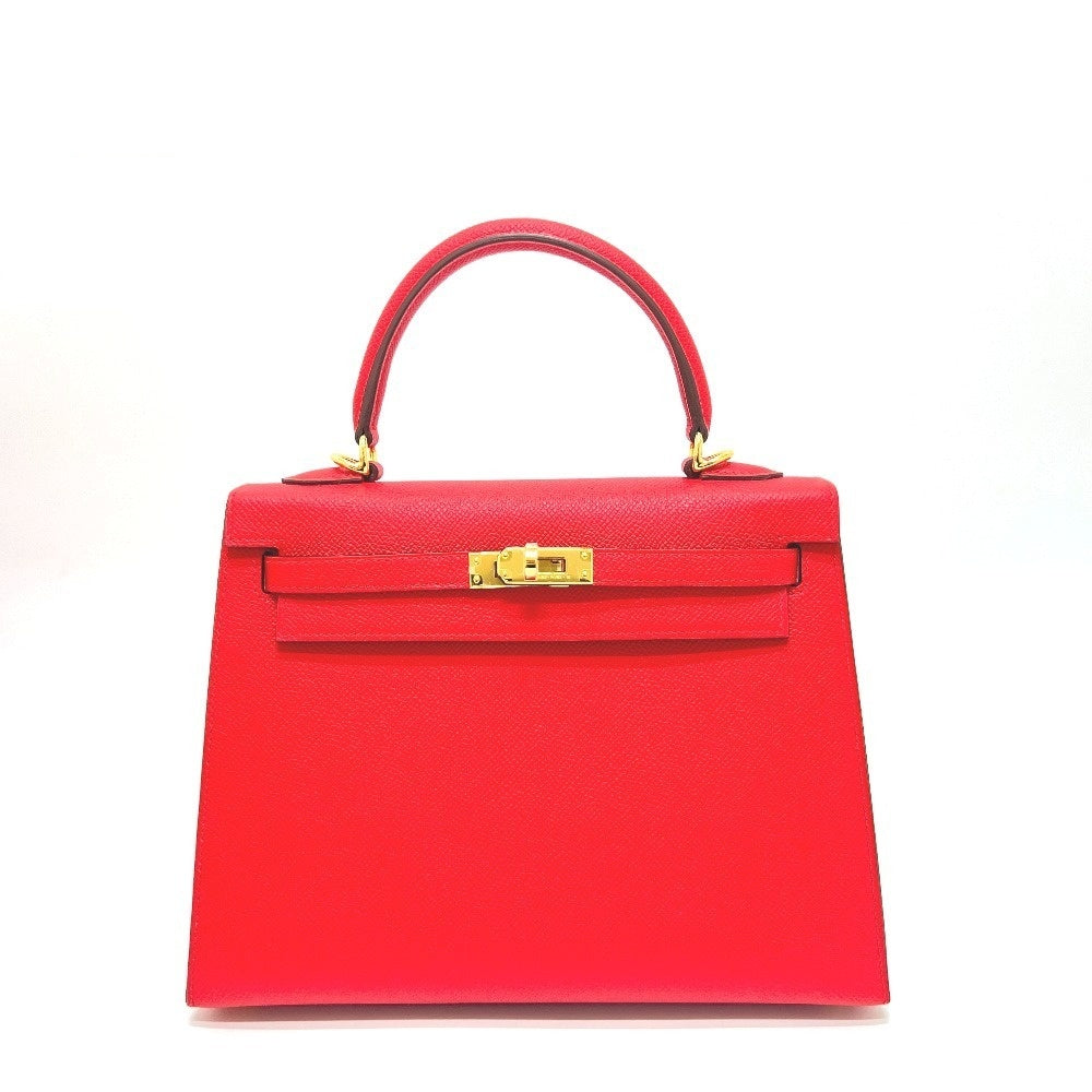 Hermès Kelly 25 Sellier 2025 Red Epsom with Gold Hardware, Brand New Full Set, view 1